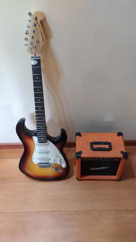 Guitarra giannini + amplificador master