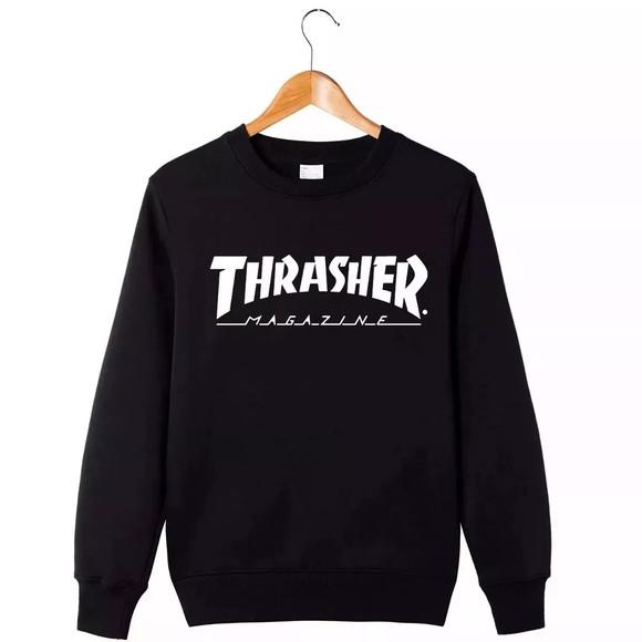 Blusa Moletom Gola Careca Thrasher