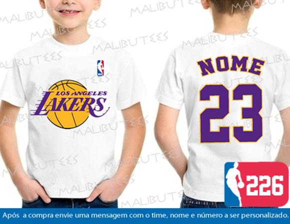 Camiseta Infantil Los Angeles Lakers Nba