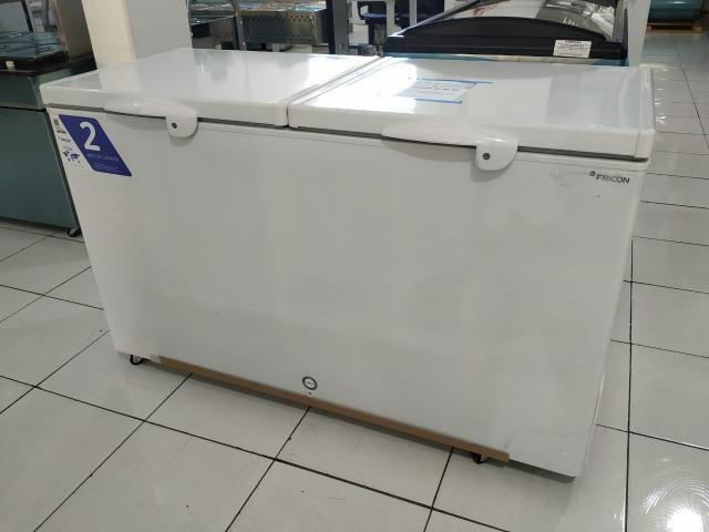 Freezer fricon 503l tampa de aço 110v novo frete grátis