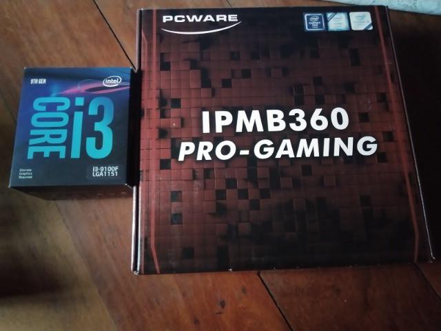 Kit Placa Mae Pcware Ipmb360 Pro Gaming + Core I3 9100F