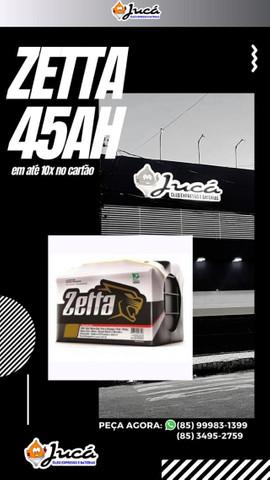 Promoção relâmpago de Bateria Zetta 45 ah