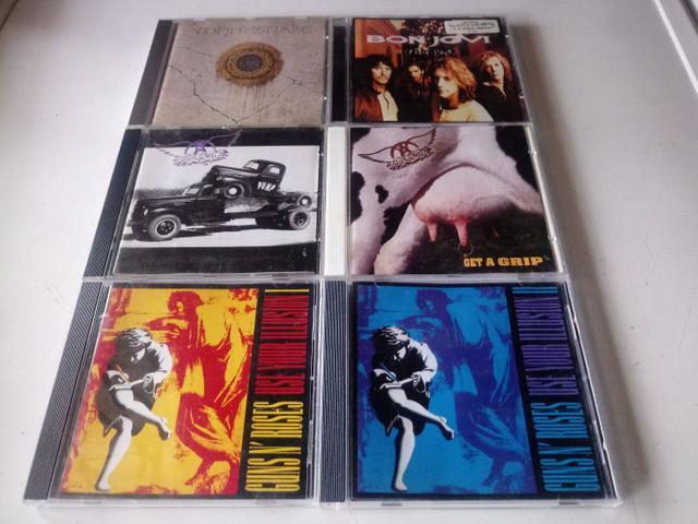 Cds hard rock importados.(aerosmith, bon jovi, whitesnake e