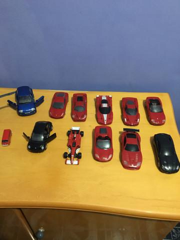 Coleção de carros miniaturas ferrari shell