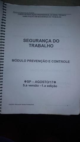 Livro e Apostila segurança no trabalho