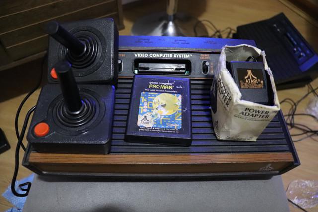 Atari madeira + controles + jogo original