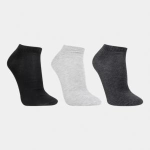 Kit de meias cia da meia cano curto lisa 3 pares masculina