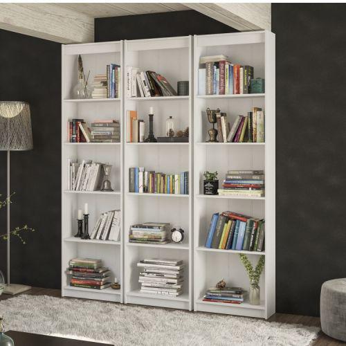 Estante Para Livros Modular Biblioteca Politorno Branco