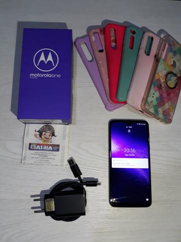 Motorola one macro 64gb completo com nota fiscal