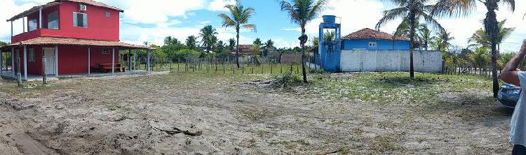 Terreno plano a menos de 300m da praia em corumbau / ba.