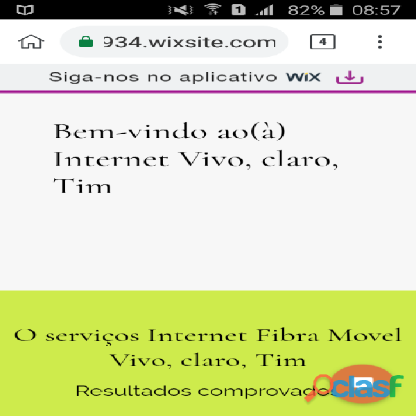 O serviços Internet Fibra Movel Vivo, claro, Tim