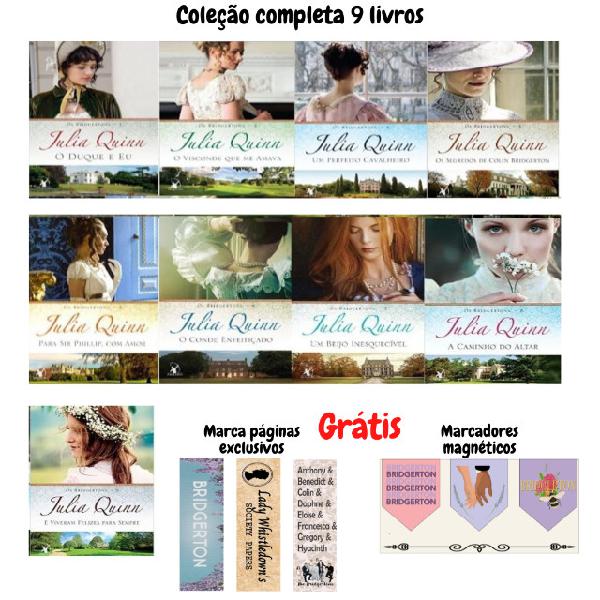 Coleção completa os bridgertons (9 livros) livros novos -