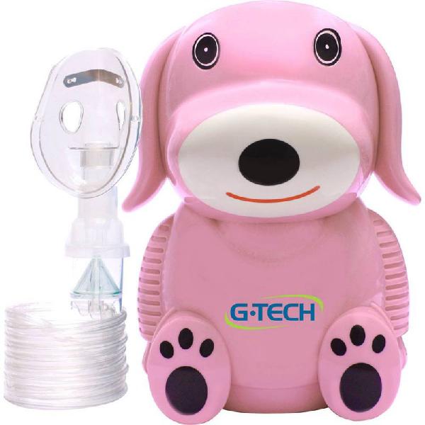 Inalador / Nebulizador NEBDOG G-Tech Rosa Bivolt