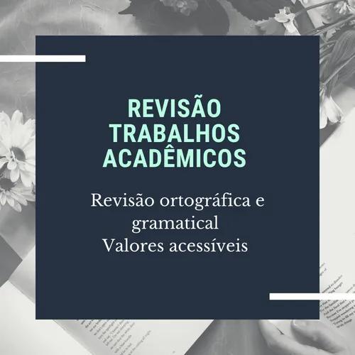 Revisão tcc, artigo científico e trabalhos acadêmicos