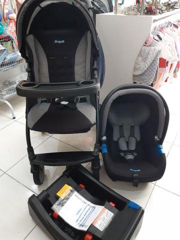 Travel System Burigotto Modulo Carrinho e Bebê conforto com