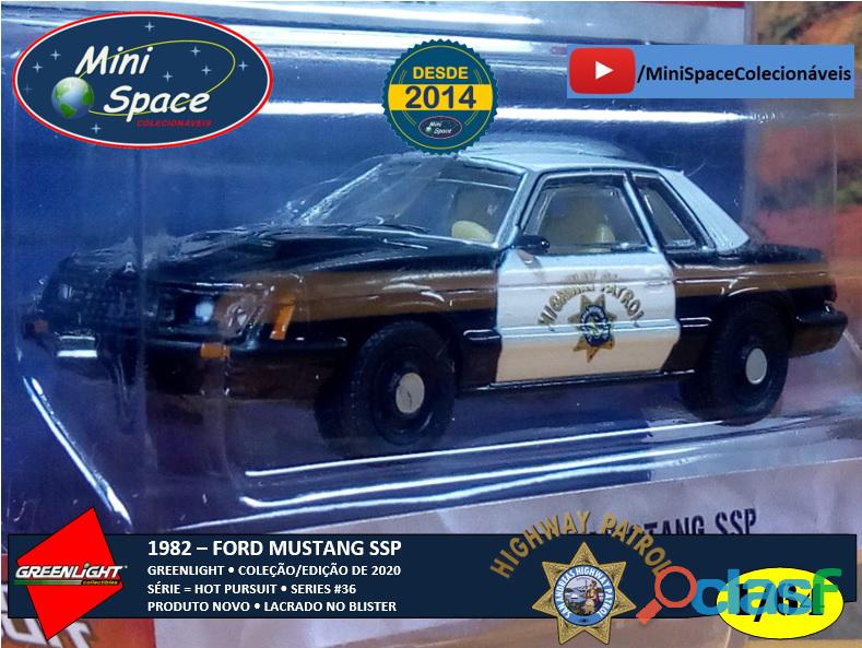 Greenlight 1982 Ford Mustang SSP Polícia 1/64 7