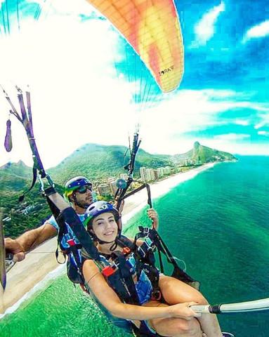 Escola de vôo livre parapente - vôo duplo e solo rio no ar