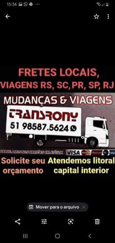 Fretes mudanças viagens