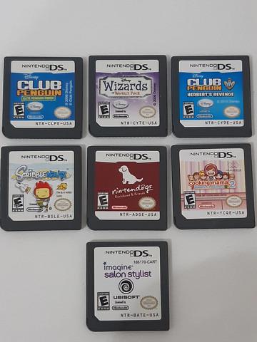 LOTE 07 JOGOS DE NINTENDO DS ORIGINAIS