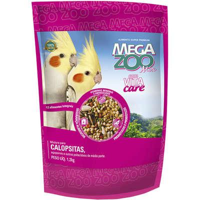 Ração megazoo mix para calopsitas