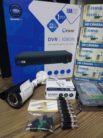 Kit completo DVR mais 4 câmera HD e acessórios