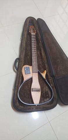 Violão marquês vazado vn-18 nylon silent + case solid