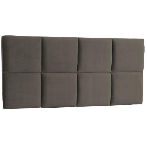 Cabeceira painel king size luna 1,95 m suede cinza