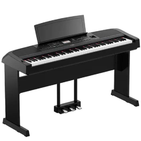 Piano digital yamaha portátil dgx 670 preto