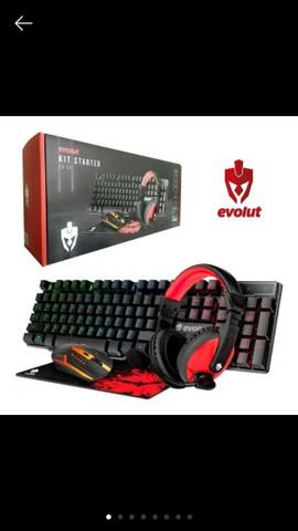 Kit Gamer Completo teclado+mouse+mousepad+headfone