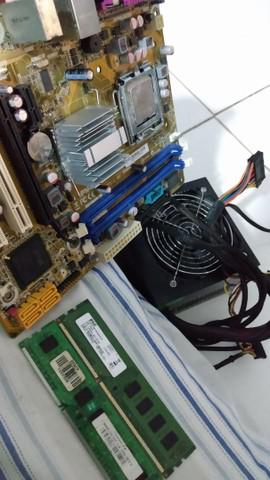 Kit placa mãe DDR3 fonte memória Léia anúncio V/T