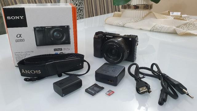 Câmera Sony Alpha a6000 + Lente 16-50mm + Cartão 32gb -