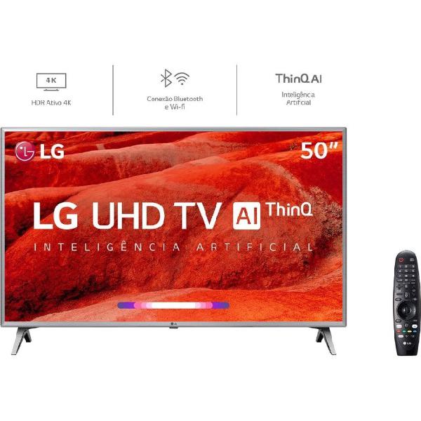 Smart TV Led 50'' LG 50UM7500 Ultra HD 4K Inteligência