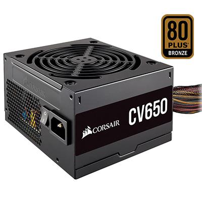 Fonte ATX 650W reais Corsair CV650 80 plus bronze