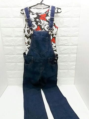 Macacão Jeans e Bodie menina