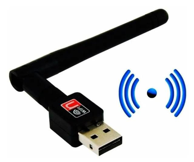 Adaptador receptor wireless usb wifi 600mbps s/ fio antena