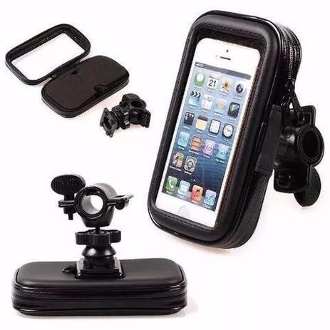 Suporte celular guidão impermeável moto bicicleta