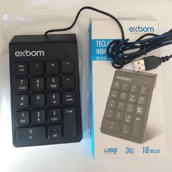 Teclado numérico usb exbom