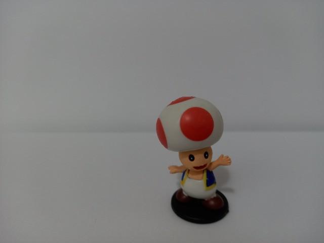 Boneco figura colecionavel super mario bros toad