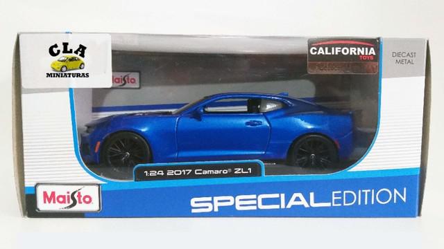 Miniatura chevrolet camaro zl1 2017 - escala 1:24