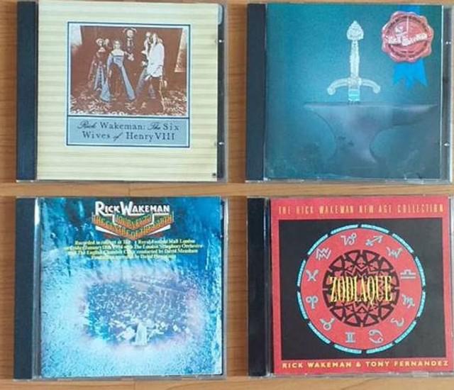 CDs Rick Wakeman - 4 álbuns sensacionais usados - sem