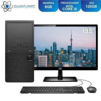 Computador completo intel core i5 8gb ssd 120gb monitor