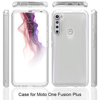 Capa anti impacto crystal motorola moto one fusion plus -