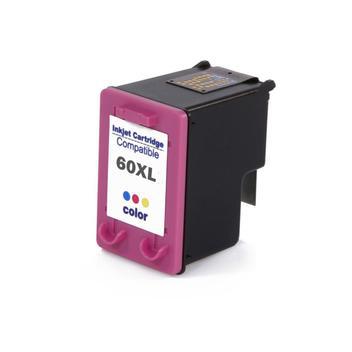 Cartucho compatível para hp 60 60xl cc644wb colorido -