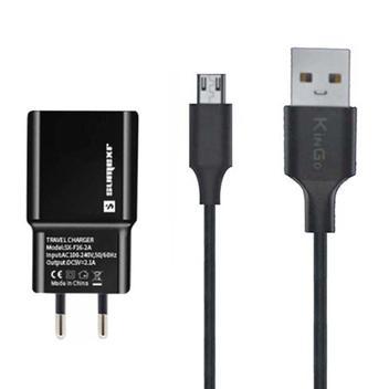 Kit carregador 2 metros para samsung galaxy a10 cabo usb v8