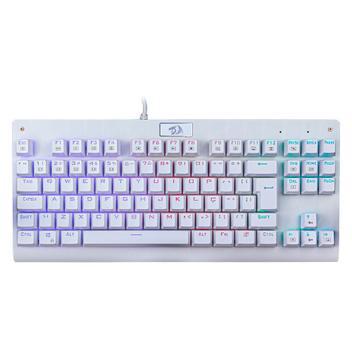 Teclado Gamer Redragon Dark Avenger Lunar White RGB