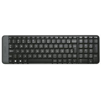 Teclado logitech compacto sem fio k230 - preto - teclado -