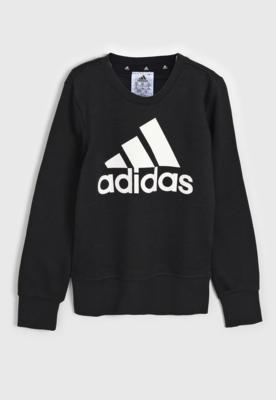 Blusa de Moletom adidas Performance Infantil Big Logo Preto