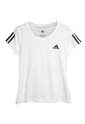 Camiseta adidas performance menina lisa branca