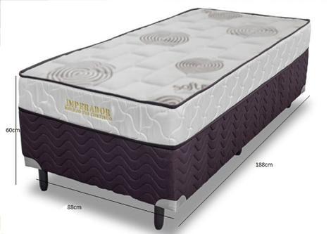 Cama Box Solteirão Conjugado Softflex Imperador 60x88x188 -