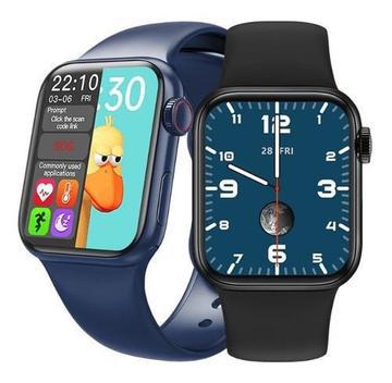 Smartwatch hw16 relógio inteligente 44mm Azul Esporte